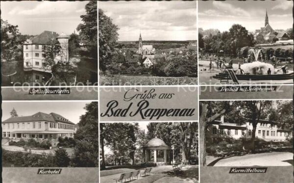 Bad Rappenau Schlosskurheim Kirche Freibad Solebrunn