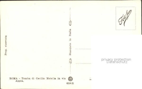 Roma Rom Tomba di Cecilia Metella in via Appia – Bild 2