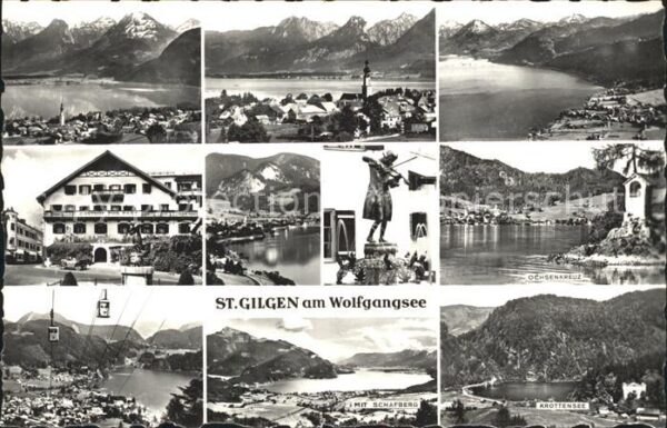St Gilgen Salzkammergut am Wolfgangsee Teilansichten Ochsenkreu