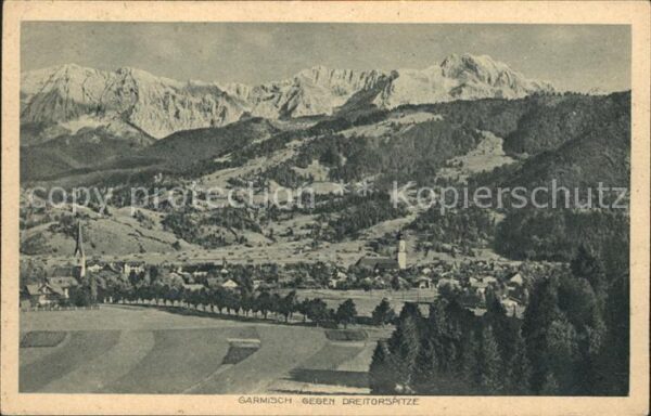 Garmisch-Partenkirchen mit Dreitorspitze