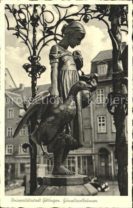 Goettingen Niedersachsen Gänselieselbrunnen