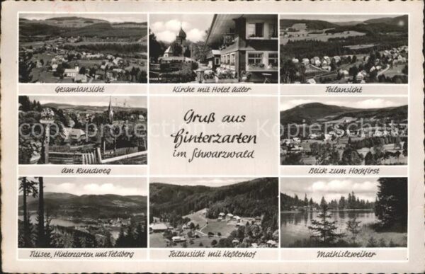 Hinterzarten Gesamt Kirche Hotel Adler Teilansicht R