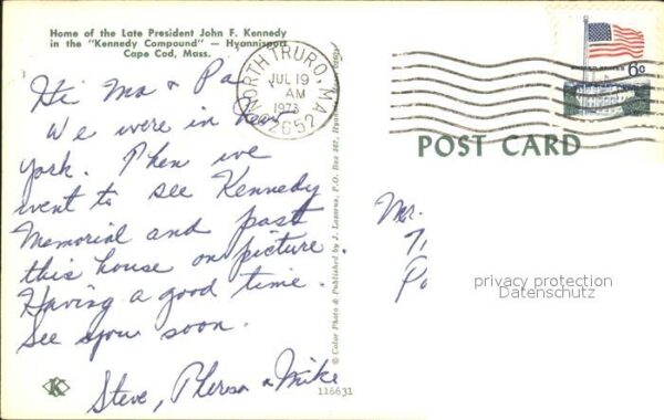 Cape Cod Mass. Home of the Late President John F Kenne – Bild 2