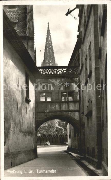 Freiburg Breisgau Turmstrasse Münsterturmspitze