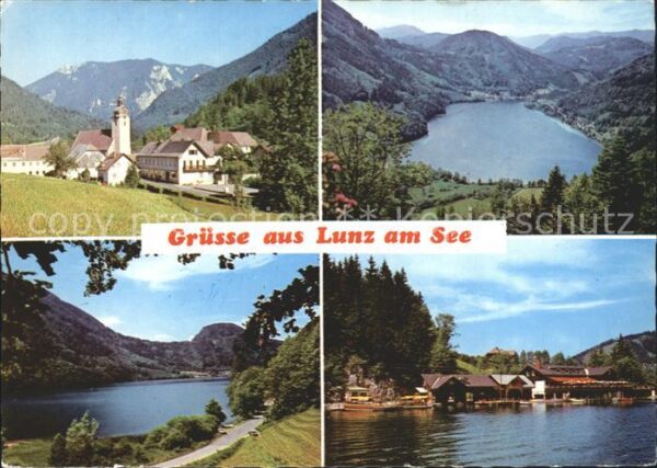 Lunz See Niederoesterreich Ortsansicht Seepanorama