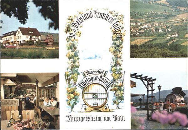 Thuengersheim Winzerhof Hotel Rezeption Fass Totalans