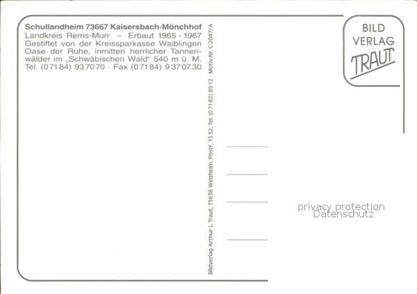 Moenchhof Kaisersbach Schullandheim Landkreis Rems Murr – Bild 2