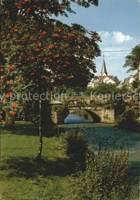 Wiehl Oberbergischer Kreis Fluss Brücke Kirche