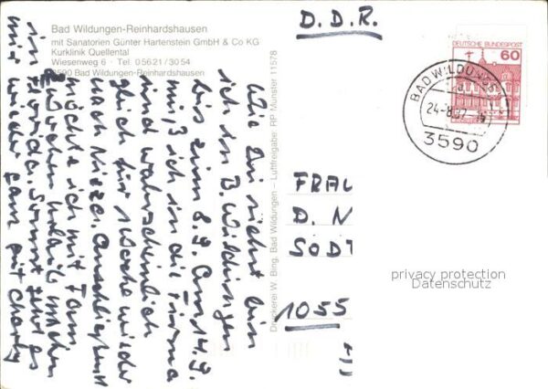 Reinhardshausen mit Sanatorien Hartenstein und Kurklini – Bild 2