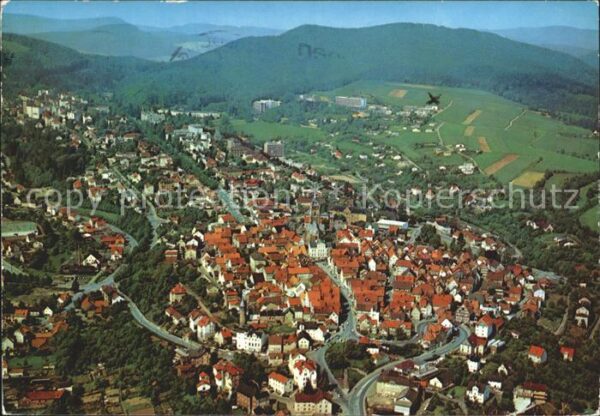 Bad Wildungen Altstadt und Kurviertel Fliegeraufnahme