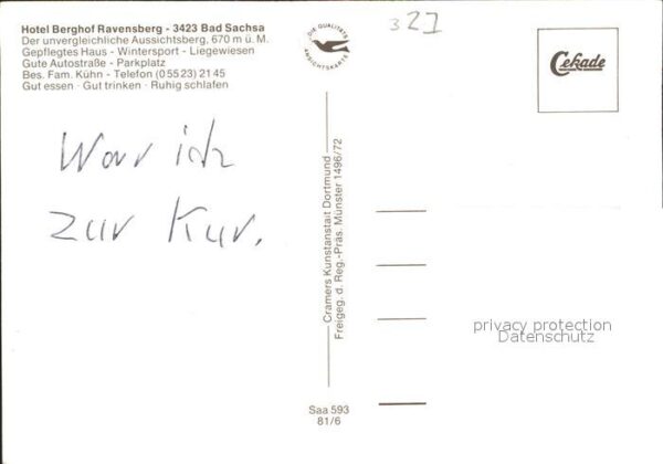 Bad Sachsa Harz Hotel Berghof Ravensberg Aussichtsturm – Bild 2