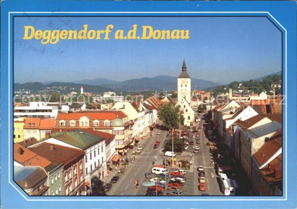 Deggendorf Donau Stadtblick Kirche