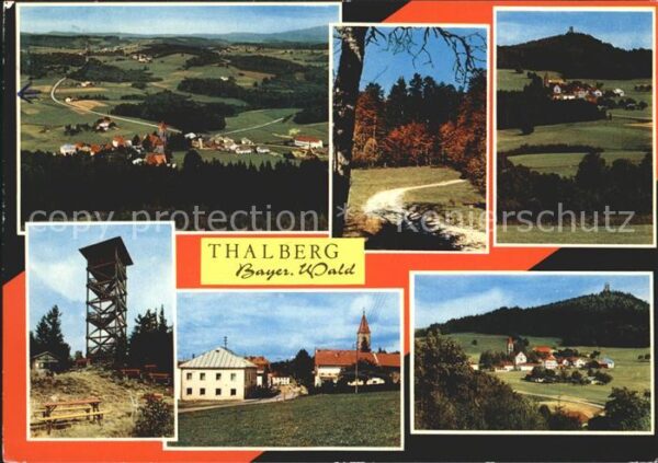 Thalberg Niederbayern Panorama Waldweg Teilansicht Aussichttu
