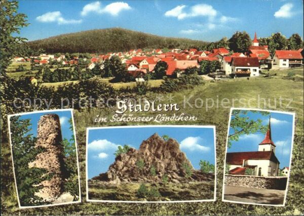 Stadlern Oberpfalz Ortsansicht Reichenstein Felsformation