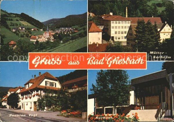 Bad Griesbach Schwarzwald  Total Mütterkurheim Pension Vogt Kurhau