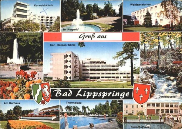Bad Lippspringe Kurwaldklinik Kurpark Waldsanatorium Le