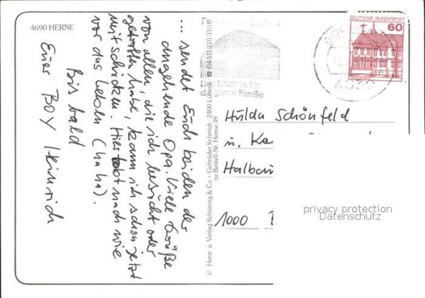 Herne Westfalen Bahnhofstr Kreuzkirche Rathaus Kulturze – Bild 2