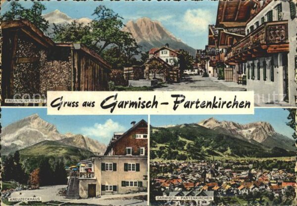 Garmisch-Partenkirchen Frühlingsstrasse Kreuzeckhaus Totalansi