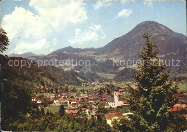 Oberaudorf Blick vom Schlossberg mit Wildbarren un