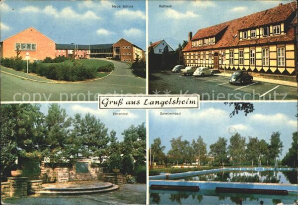 Langelsheim Neue Schule Rathaus Ehrenmal Schwimmbad