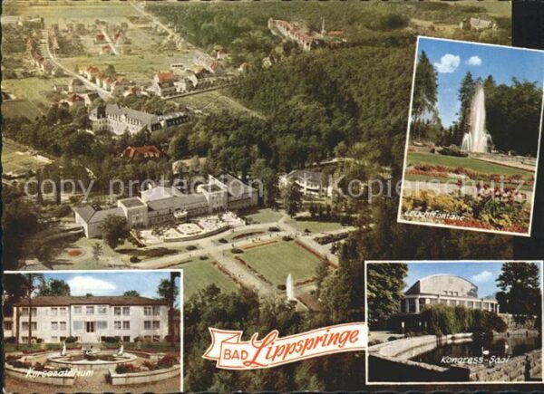 Bad Lippspringe Fliegeraufnahme Kursanatorium Leuchtfon