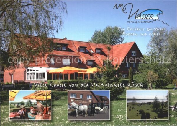 Ruegen Hotel Restaurant Am Wasser Terrasse Pfe
