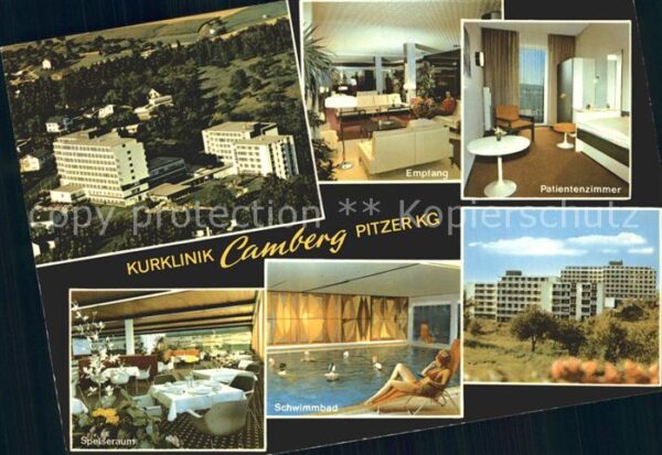 Camberg Bad Kurklinik Camberg Fliegeraufnahme Empfa