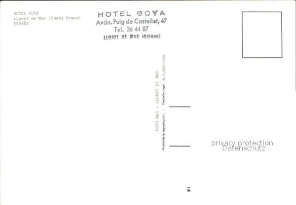 Lloret de Mar Hotel Goya Zimmer Speiseraum Swimmingpo – Bild 2