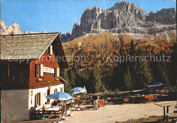 Kaltern Weinstrasse Tirol Nigerhütte Terrasse am Rosengarten
