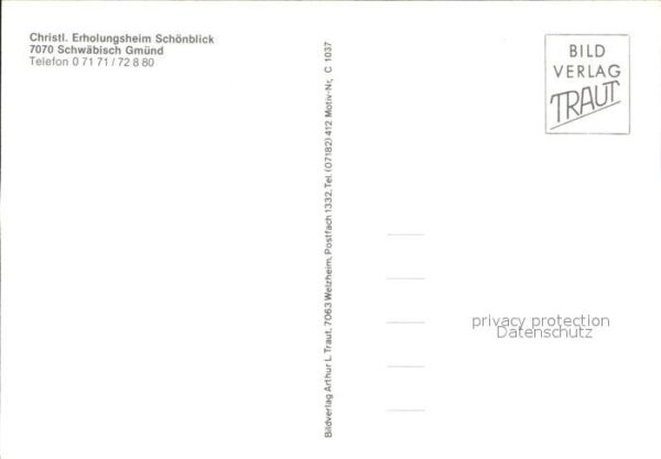 Schwaebisch Gmuend Christl Erholungsheim Schönblick – Bild 2