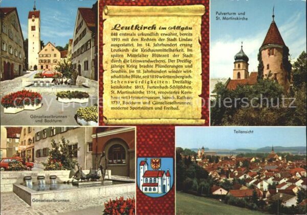 Leutkirch Barockturm Pulverturm St Martinskirche