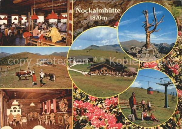 Bad Kleinkirchheim Kaernten Nockalmhütte Gastraum Alm Terrasse Seil