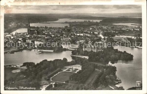 Schwerin Mecklenburg Fliegeraufnahme