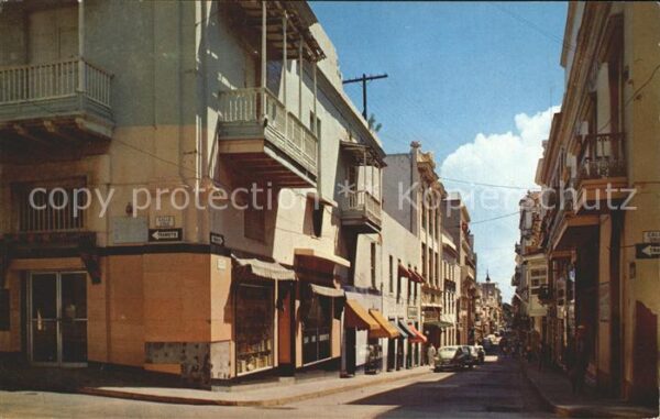 San Juan Puerto Rico Fortaleza Street