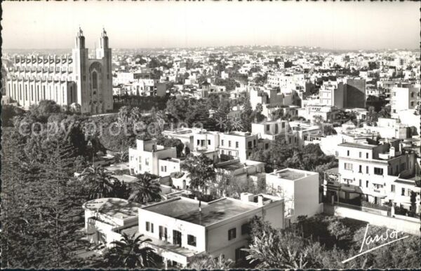 Casablanca Cathedrale et la Colline d_Anfa