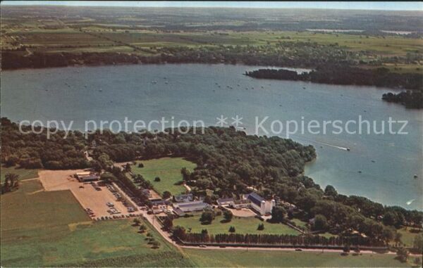 Powers Lake Wisconsin Honey Bear Farm aerial view