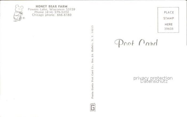 Powers Lake Wisconsin Honey Bear Farm aerial view – Bild 2