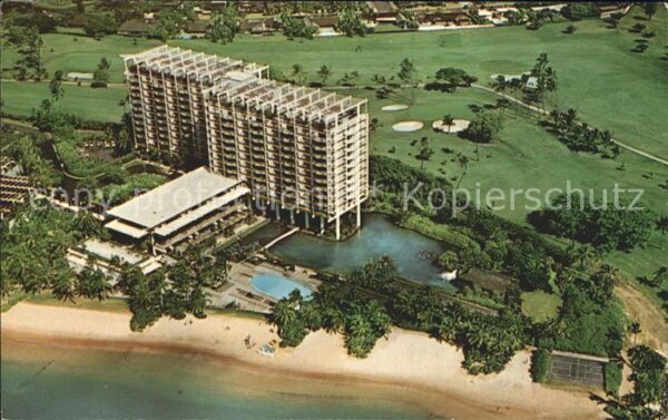 Honolulu Kahala Hilton Hotel aerial view