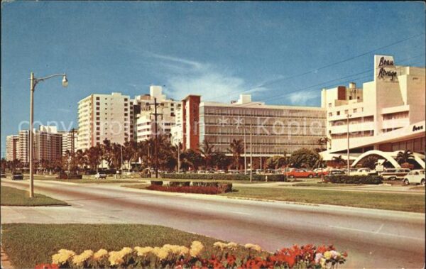 Bal Harbour Hotels facing the Atlantic Ocean Collin