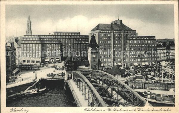 Hamburg Chilehaus Ballinhaus Wandrahmsbrücke