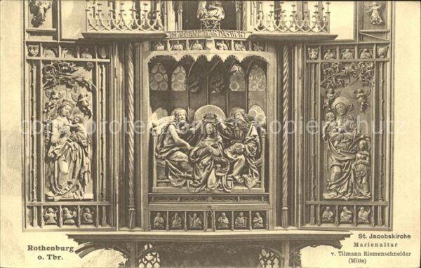 Rothenburg Tauber Marienaltar St Jacobskirche