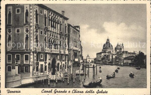 Venezia Venedig Canal Grande e Chiesa della Salute