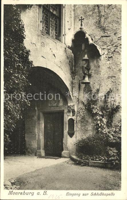 Meersburg Bodensee Eingang zur Schlosskapelle