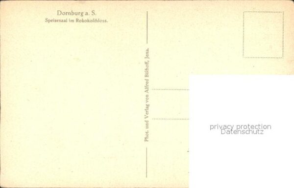 Dornburg Saale Speisesaal im Rokokoschloss – Bild 2