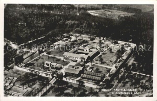 Kastell Saalburg Römerkastell 2. Jhdt. Fliegeraufnahme