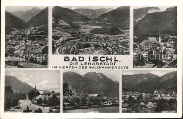 Bad Ischl Salzkammergut Panorama Leharstadt Leharvilla Kurbadeh