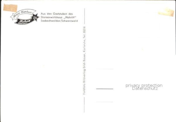 Sasbachwalden Gaststube Sternenwirtshaus Hohritt Schw – Bild 2
