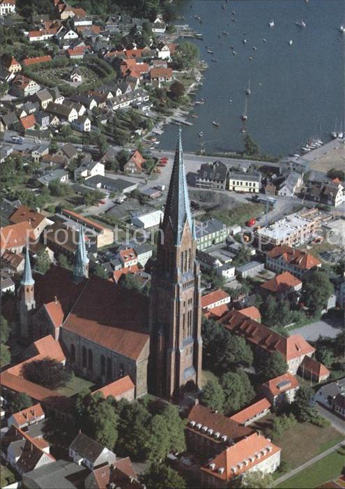 Schleswig Schlei St Petri Dom zu Schleswig Fliegeraufnah