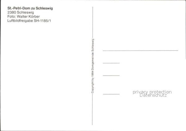 Schleswig Schlei St Petri Dom zu Schleswig Fliegeraufnah – Bild 2