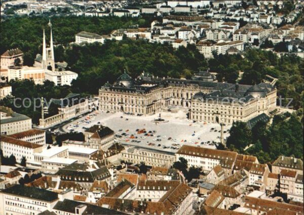 Wuerzburg Residenz Fliegeraufnahme
